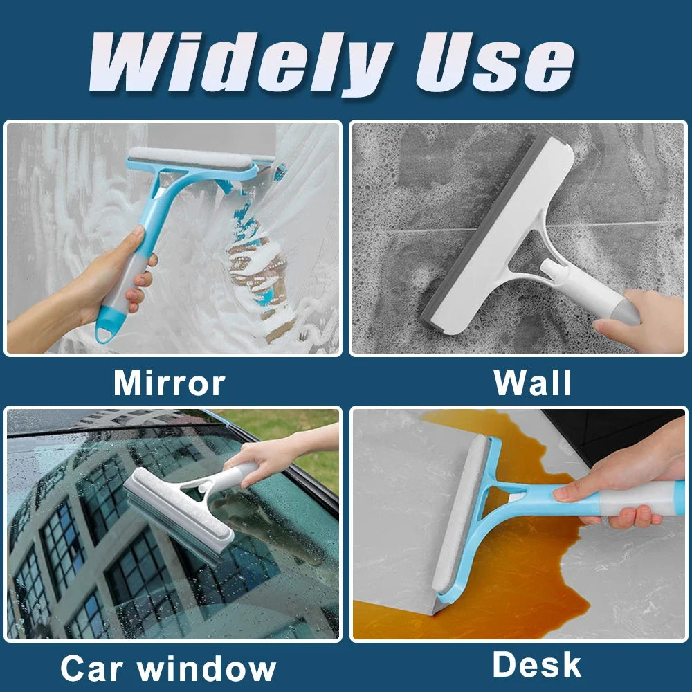 Multi-Function Window Cleaning Squeegee – White, Yellow or Blue