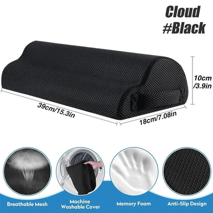 Foot Rest for Under Desk, Soft Foam Office Accessory with Washable Cover, Foot Stool for Car Home Office, Relieves Leg & Ankle