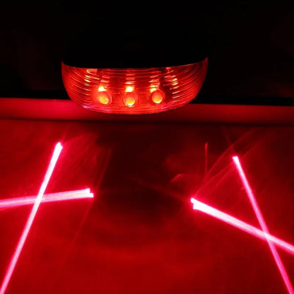 Bicycle Bike LED Lights  2 Lasers 5 LED Waterproof Cycling Taillight Safety Warning Taillight MTB Bike Rear Tail Lights