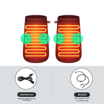 Electric Heated Glove - Hand Massager - 3-Level Adjustment - Muscle Relaxation & Joint Comfort Elderly Daily Hand Care