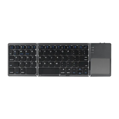 Wireless Tri-Fold Bluetooth Keyboard with Touchpad | Foldable | 81 Keys | 35Hr Battery | Phone Tablet PC Mac