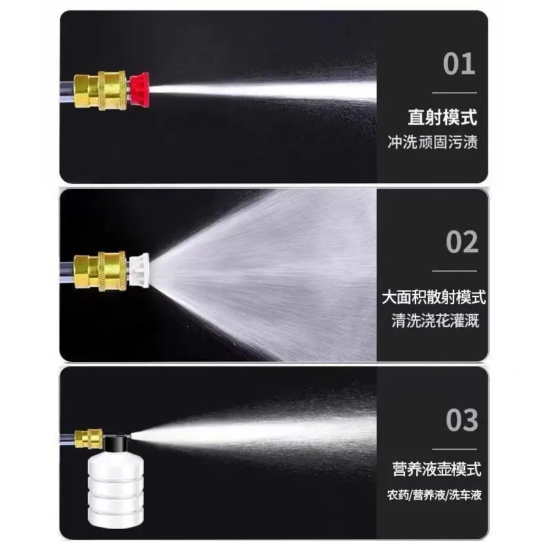Wireless High-pressure Car Wash Water Gun Household Rechargeable Water Gun Portable High-power Lithium Battery