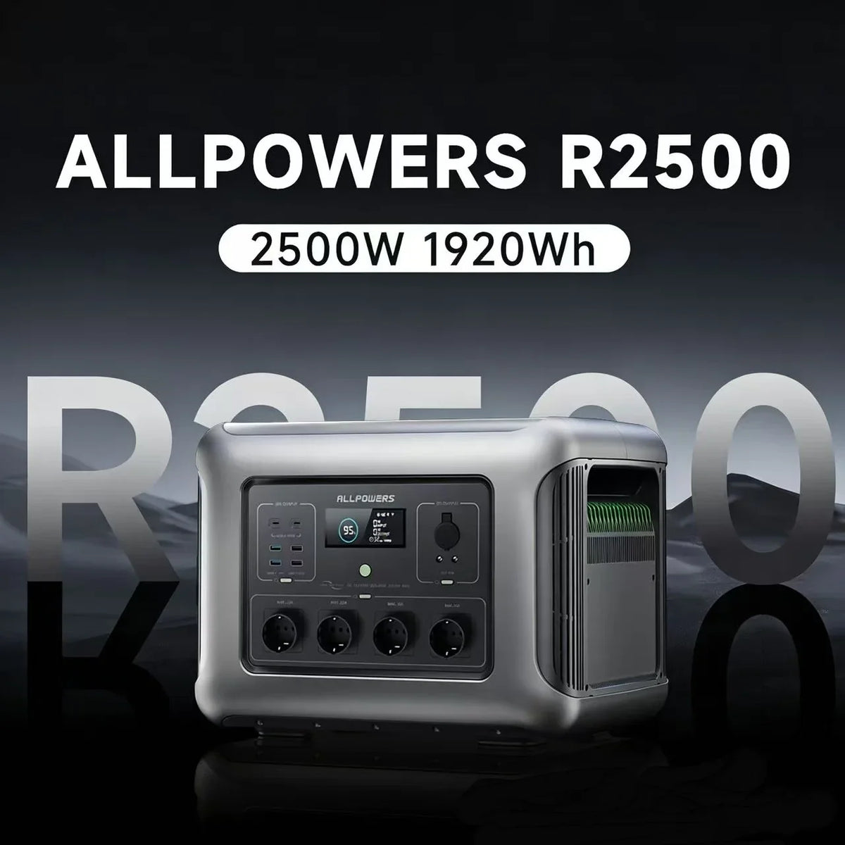 ALLPOWERS R2500 Portable Power Station 1920Wh 2500W Solar Generator & SP037 Solar Panels 400W / 2X400W Solar Charger for Camping