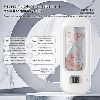 Aromatherapy Machine Automatic Home Fragrance Machine Essential Oil Diffuser Nebulizer for Kitchen and Toilet Deodorization