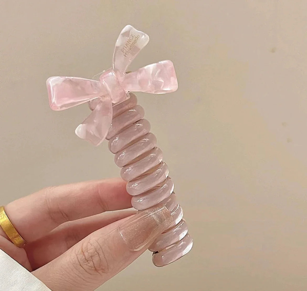 rope adult telephone cable ring Rabbit Cute Hair Ring Large Frosted Adult Hair Tie  head ring Children's telephone hephone Cable