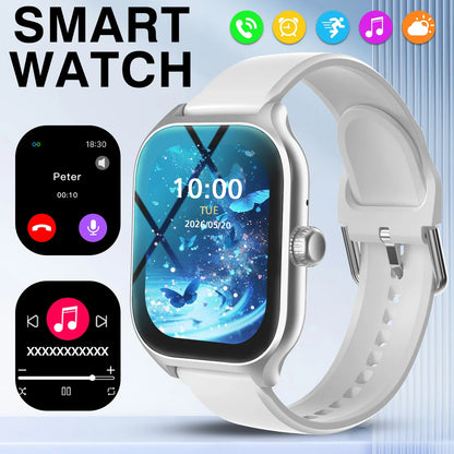 New Full-Touch High-Definition Men'S and Women'S Sports Smartwatch Features Wireless Dialing, Answering Calls, Motion Tracking and Music Control. Suitable for Android & IPhone,The First Choice for Gifts