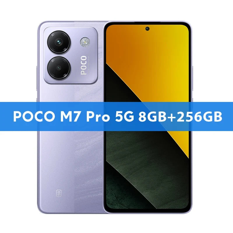 Newest POCO M7 Pro 5G Global Version Dimensity 7025-Ultra 120Hz FHD+ Eye-care AMOLED Display 5110mAh Battery NFC