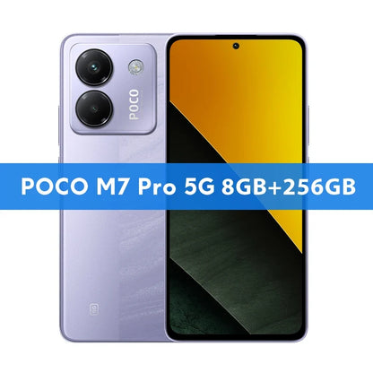 Newest POCO M7 Pro 5G Global Version Dimensity 7025-Ultra 120Hz FHD+ Eye-care AMOLED Display 5110mAh Battery NFC