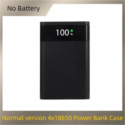 No batteries 18650 Battery DIY Power Bank Case Charge Storage Box 5V Dual USB Type C Holder PD QC3.0 Quick Charge For SmartPhone