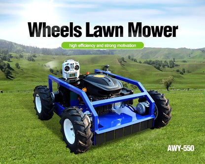Four-Wheel Push Lawn Mower for Home Gardens