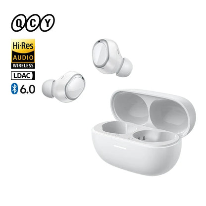 QCY MeloBuds A30 Wireless Earbuds Bluetooth 6.0 LDAC Hi-Res Audio -60dB Hybrid ANC Earphones AI Scene 8 Mics HD Call Headphones