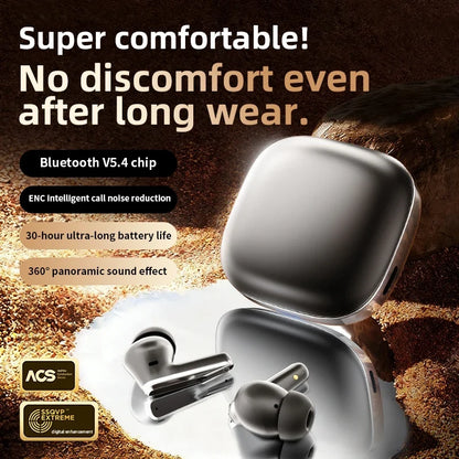 A89 AI Translation Wireless Earbuds Bluetooth ANC Noise Reduction HiFi Sound Ultra-Long Battery Life Smart Translator Headset