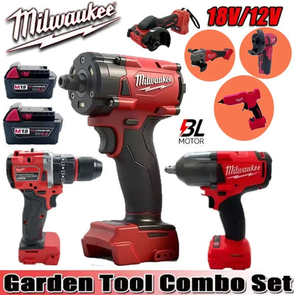 Milwaukee 18V Cordless Tools: Impact Wrench, Drill, Grinder, Blower, Ratchet Wrench & Rangefinder, Fits M18 Lithium Battery