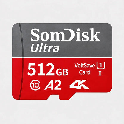 Durable Micro TF/SD Card 64GB 128GB 256GB 512GB Fast Transfer SD Memory Card USB Flash Memory Card for Mobile Phones/PC/Laptop