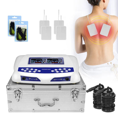 Latest Dual Detoxify Ionic Foot Bath Detox Machine Naturally Life Detoxify Health Foot Spa Machine With Pads Massage And Far Infrared Waist Belts