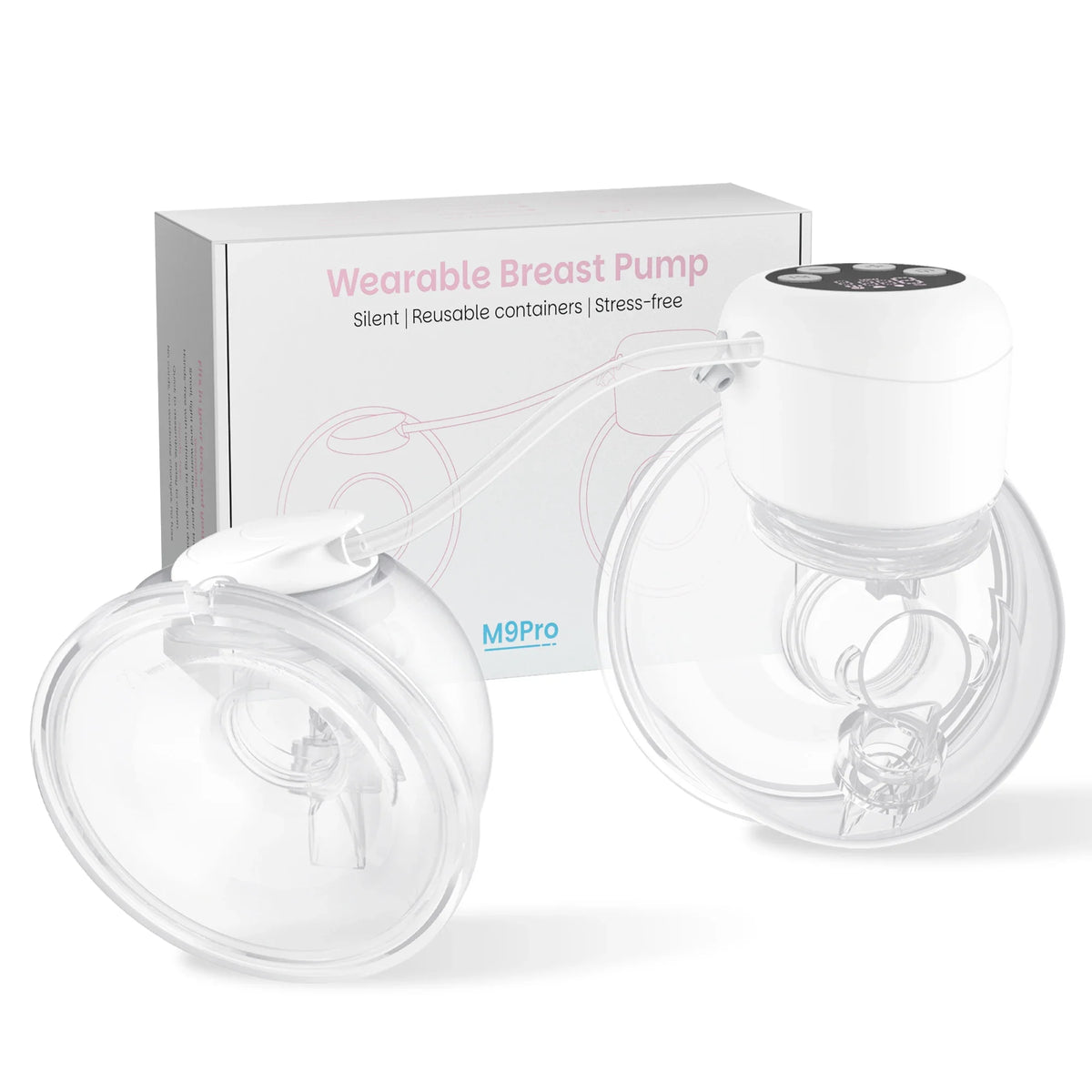 Electric Wearable Breast Pump - 4 Modes 9 Levels, Ultra-Quiet BPA-Free Hands-Free Portable 24mm Flange for  Breastfeeding