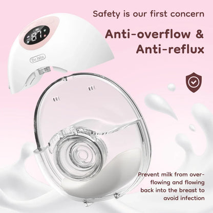 MAMIJOY Wearable Electric Breast Pump 4 Modes 36 Suction Levels Hands Free 35dB Low Noise Breast Pumps Breastfeeding EB50＆EB50D