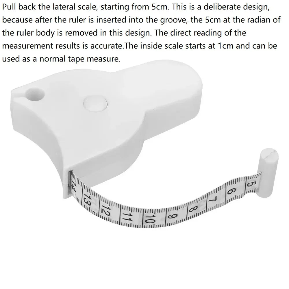 Automatic Telescopic Tape Measure Body Measuring Tape Sewing Ruler Tools Centimeter Tapes For Body Meter Measure White Tools