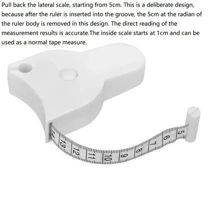 Automatic Telescopic Tape Measure Body Measuring Tape Sewing Ruler Tools Centimeter Tapes For Body Meter Measure White Tools