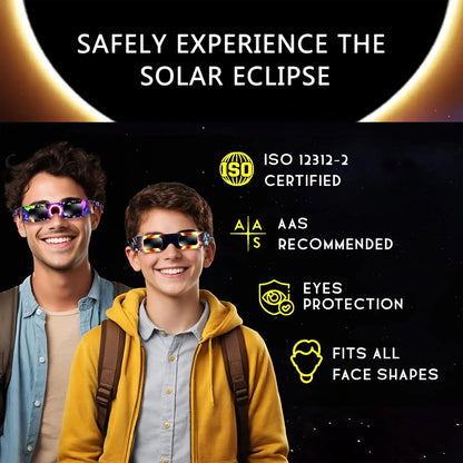 10pcs Family Pack Paper Solar Eclipse Glasses Safe Direct Sun Viewing