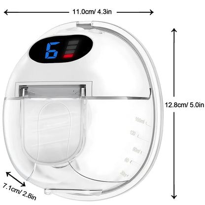 Wearable Wireless Hands Free Electric Breast Pump, New Upgraded Breast Massage Lactation Pump, BPA-Free Breastfeeding Milk Pump
