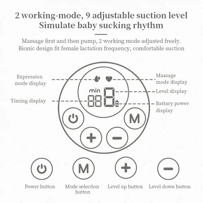 Hands Free Electric Breast Pumps Mother Milk Extractor Portable Breast Air Pump Wearable Wireless Breast pump UV disinfectable