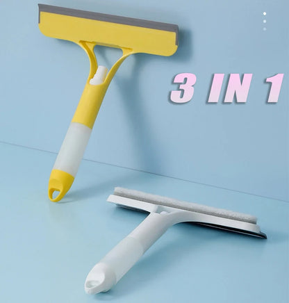 Multi-Function Window Cleaning Squeegee – White, Yellow or Blue