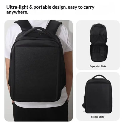 20W Solar Backpack ZZ-BF20W6P Unisex Outdoor Hiking Riding Bag Factory Direct Sales Portable Power Charging Pack for Travel