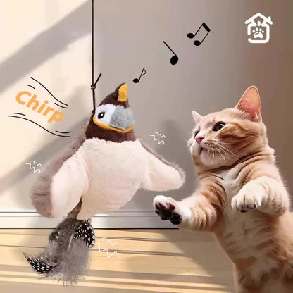 iLMH Cat Interactive Ball Toy Automatic Rolling Ball Faux Tail Rechargeable Smart Pet Electric Toy Pet Training Imitate Mouse