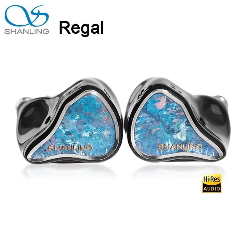 SHANLING Regal Headphones High-End HIFI In-Ear Earphones Eight-Driver Triple Hybrid Driver IEM Hi-Res Audio Wired Music Headset