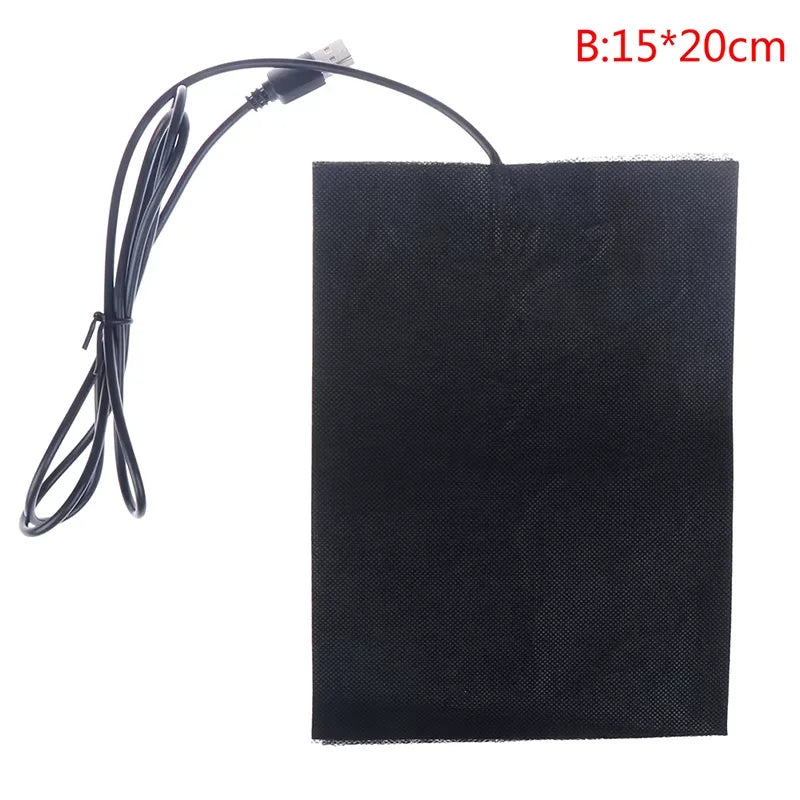 5V USB Carbon Fiber Electric Heater High Temperature 50-60℃ Waist Knee Pain Relief Fast Heating Portable Pad