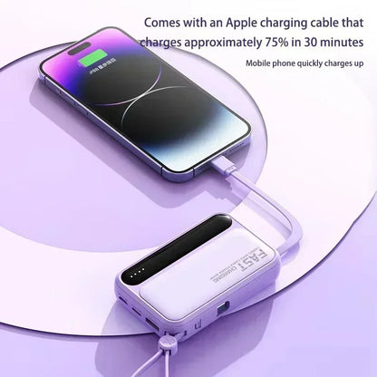 VIVO 500000mAh Power Bank Built in 4 Lines Large Capacity Super Fast Charging Portable External Battery for All Phones 2026 NEW