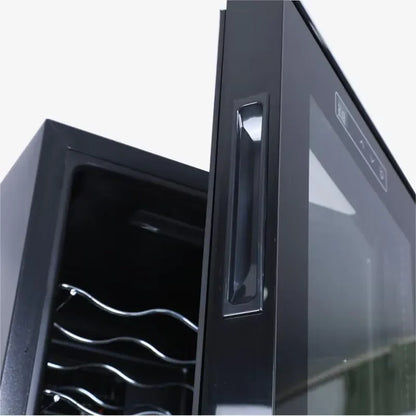 Electric Compressor Wine Cooler Frost Free Glass Door Beverage Fridge For Home Car RV Outdoor Use  Standing Mini Bar