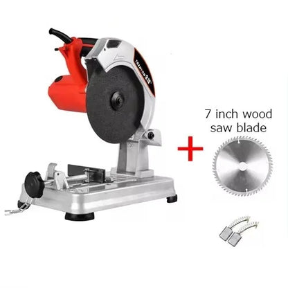 Mini Profile Cutting Machine 0-45 Degrees Table Cutter Mini Electric Saw Table Saw for Cutting Metal Wood Plastic