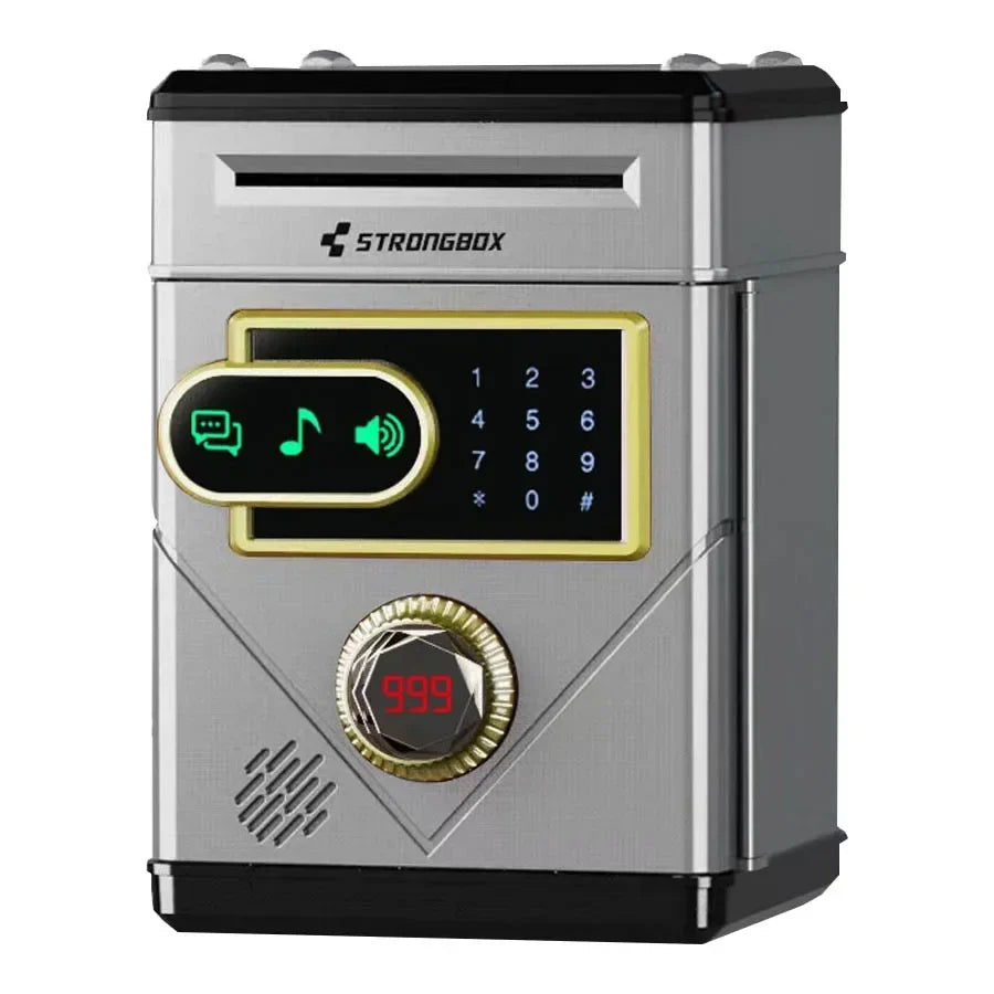 Electronic Touch Screen Piggy Bank Safety Password Mini Intelligent Music Counting Money Coin Bank ATM Banks Toys For Kids Gift