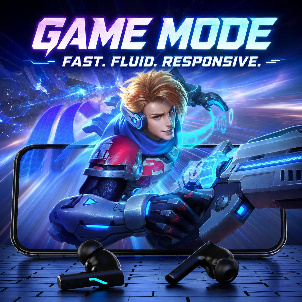 Choice ASUS Adol Gaming Headset Bluetooth 5.3 Dual Mode Wireless Low Latency Earbuds with Mic RGB Effect Music Earphones R18