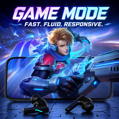 Choice ASUS Adol Gaming Headset Bluetooth 5.3 Dual Mode Wireless Low Latency Earbuds with Mic RGB Effect Music Earphones R18