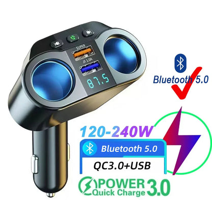 USB Car Charger – USB-C & Bluetooth Options