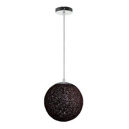 Nordic Hand-woven Rattan Pendant Lights Ceiling Chandelier Modern Hanging Lamps Restaurant Living Room Kitchen Lighting Fixtures