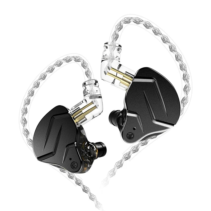 KZ ZSN Pro X metal headphones 1ba + 1dd hybrid technology high-fidelity bass monitor sports headphones and noise-cancelling head