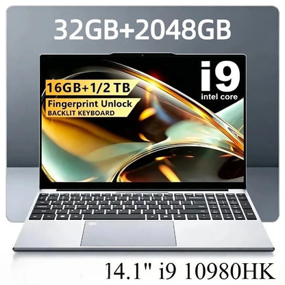 FlipStylez™ Intel Core i9-10980HK 14.1" Pro Laptop | 8C/16T | Up to 5.3GHz | 32GB RAM | Up to 2TB SSD | Windows 10 Pro | Gaming & Office Notebook | FlipStylez LLC®