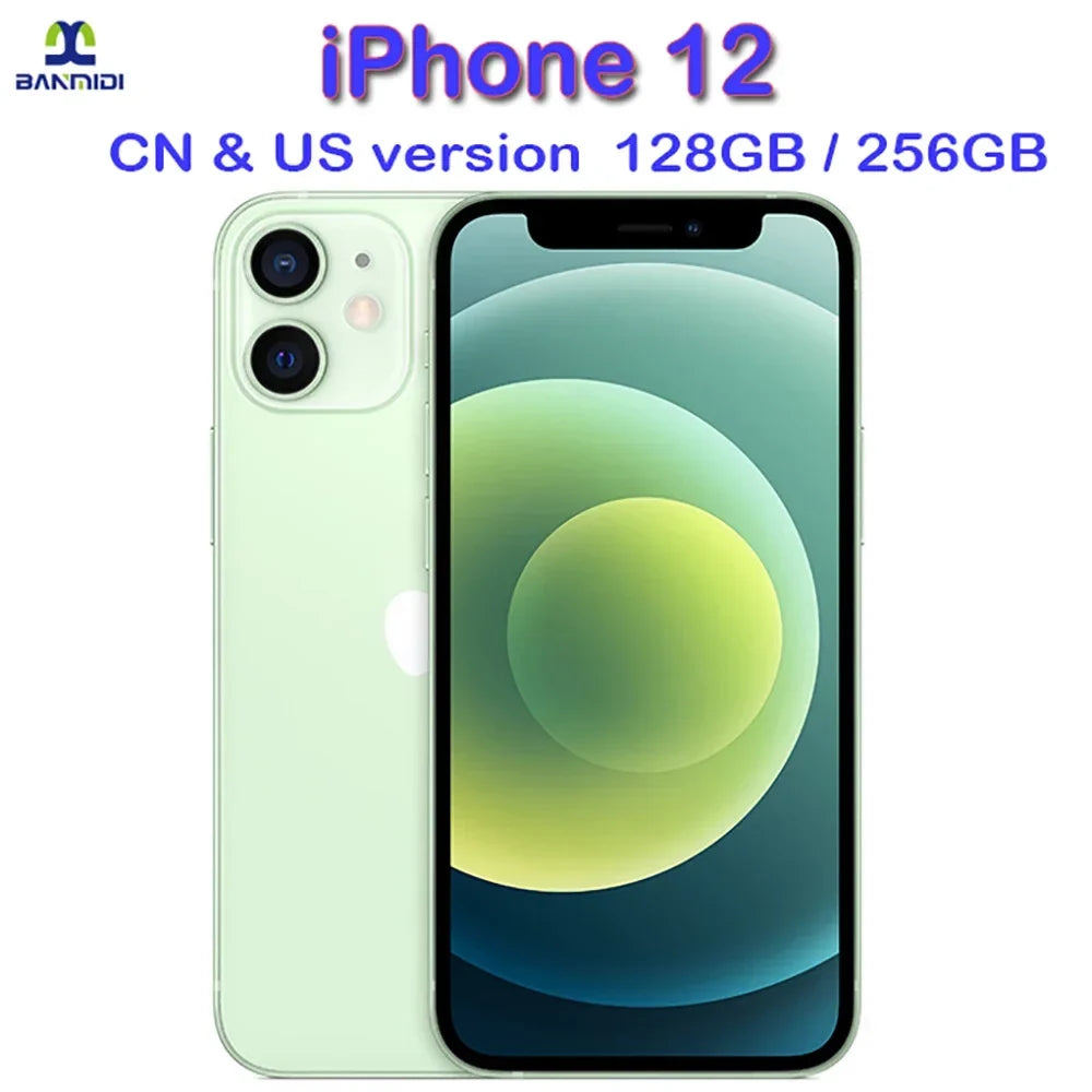 Apple iPhone 12 Smartphone 6.1" Original Unlocked CellPhone Dual Sim Card Slot