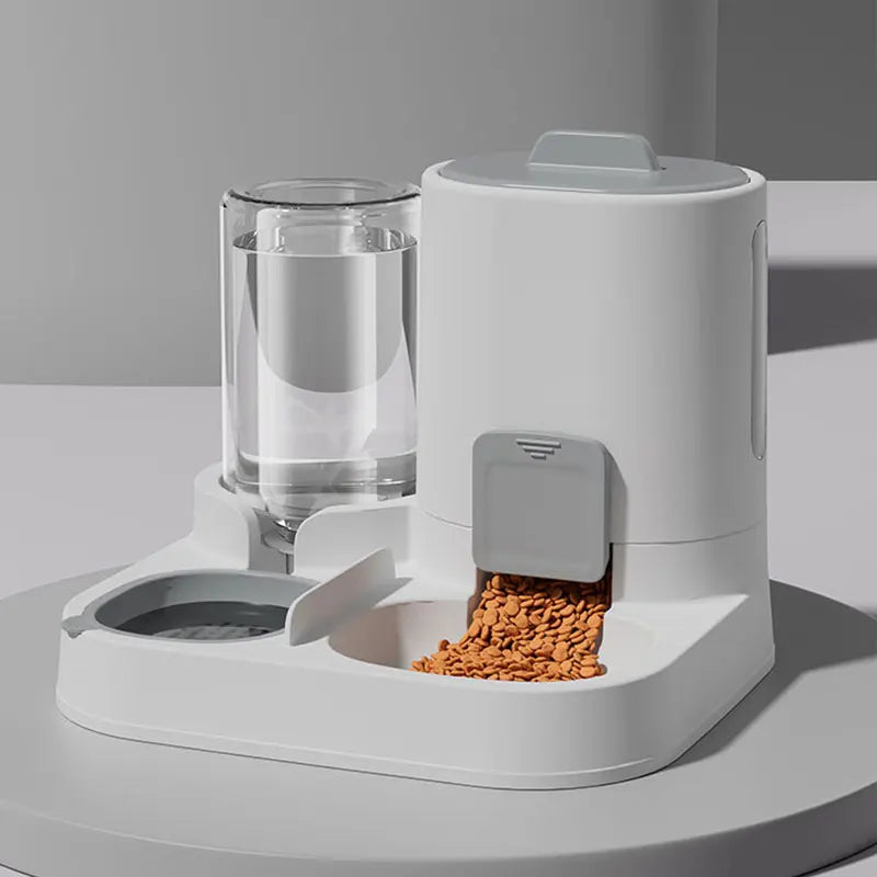 1-Pack Automatic Gravity-Fed Cat Water Dispenser & Feeder