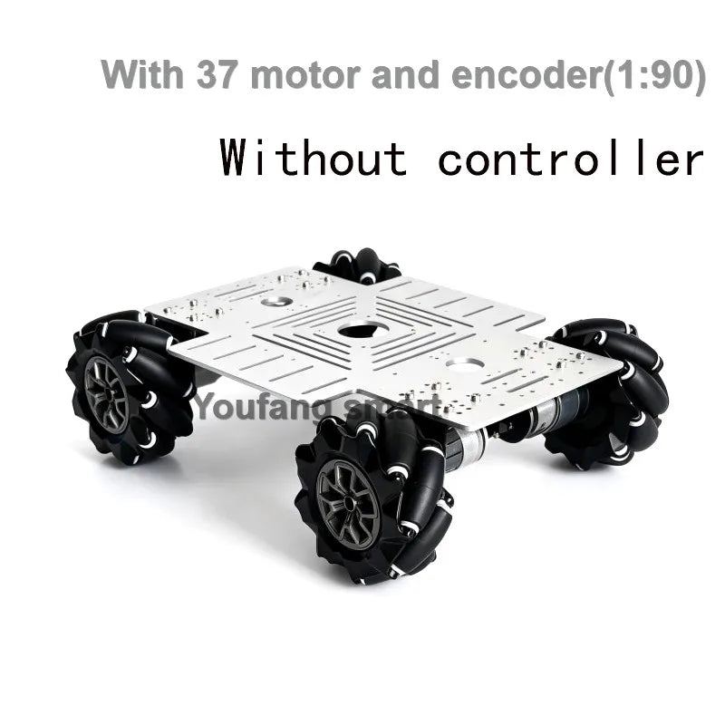 10-20Kg Load 330+240mm Big Plate 4WD Mecanum Wheel Robot Car with 12V Motor for Arduino ROS Robot Arm Chassis DIY Kit Toy Parts