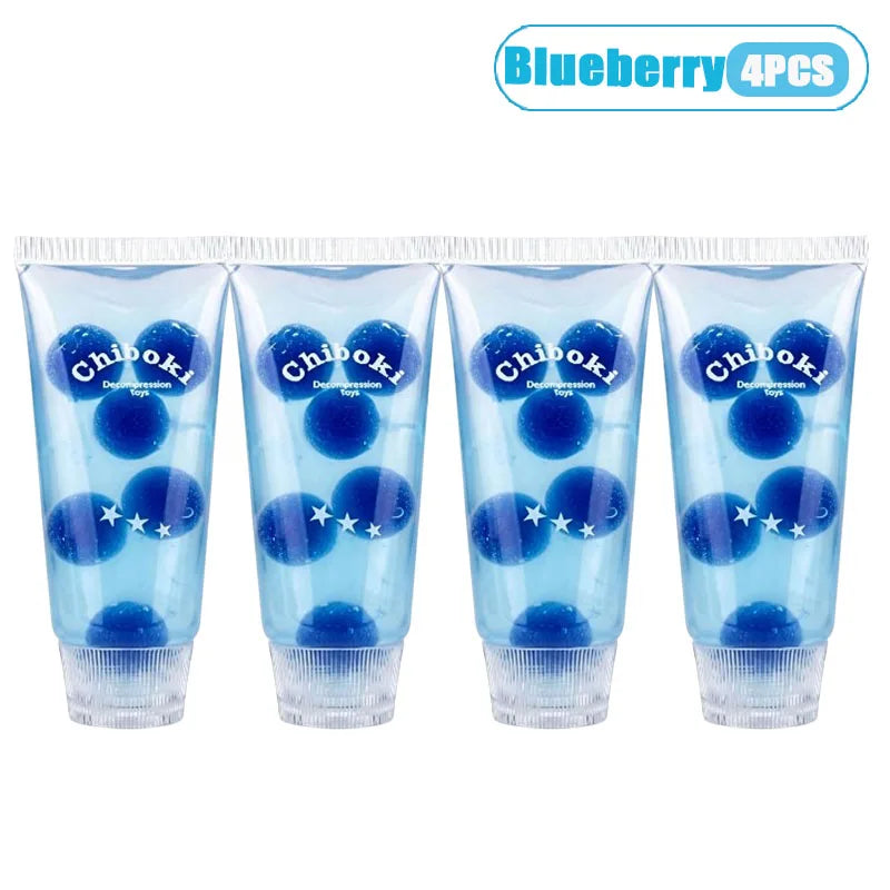 1-8PCS Toothpaste Stress Ball Shapeable Squishy Toy Non Bounce Jam Vaseline Feel ASMR Fidget for Kids Adults Anti Stress Gift