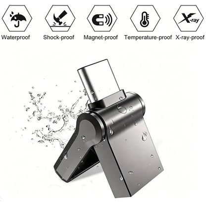 Mini 512GB OTG USB Flash Drive USB 3.0 Type C For iPhone iPad 32G 128GB 256GB Pendrive Samsung Android Laptop Memory Phone Stick