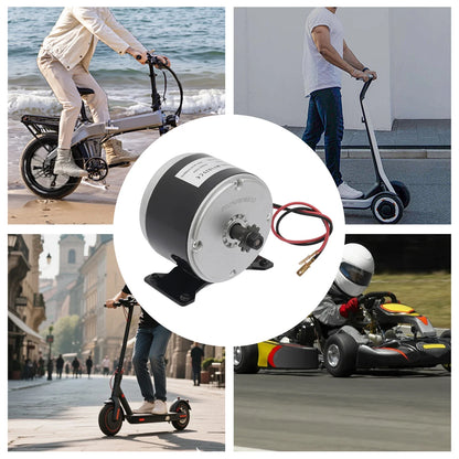 250w 24v Pure Copper Electric Scooter Motor, Brushed E-Bike Motor Lightweight Chain Drive Motor for E-Scooter Mini Motorcycle