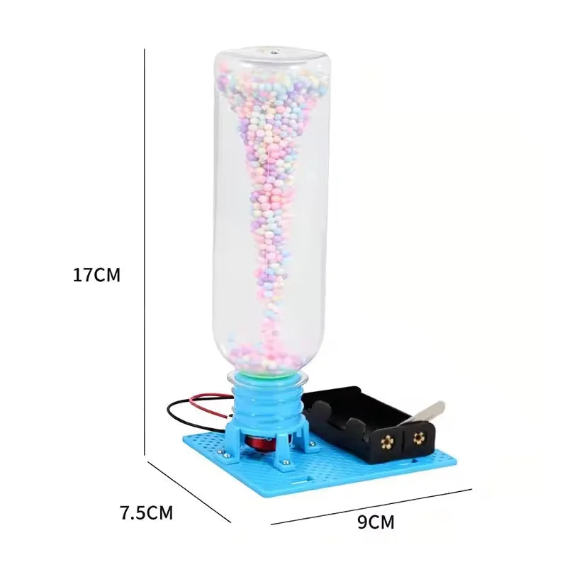 Electric Vortex Tornado Puzzle Assembly Toys DIY Physical Science Experiment Kits STEM Educational Desktop Models Creative Gifts