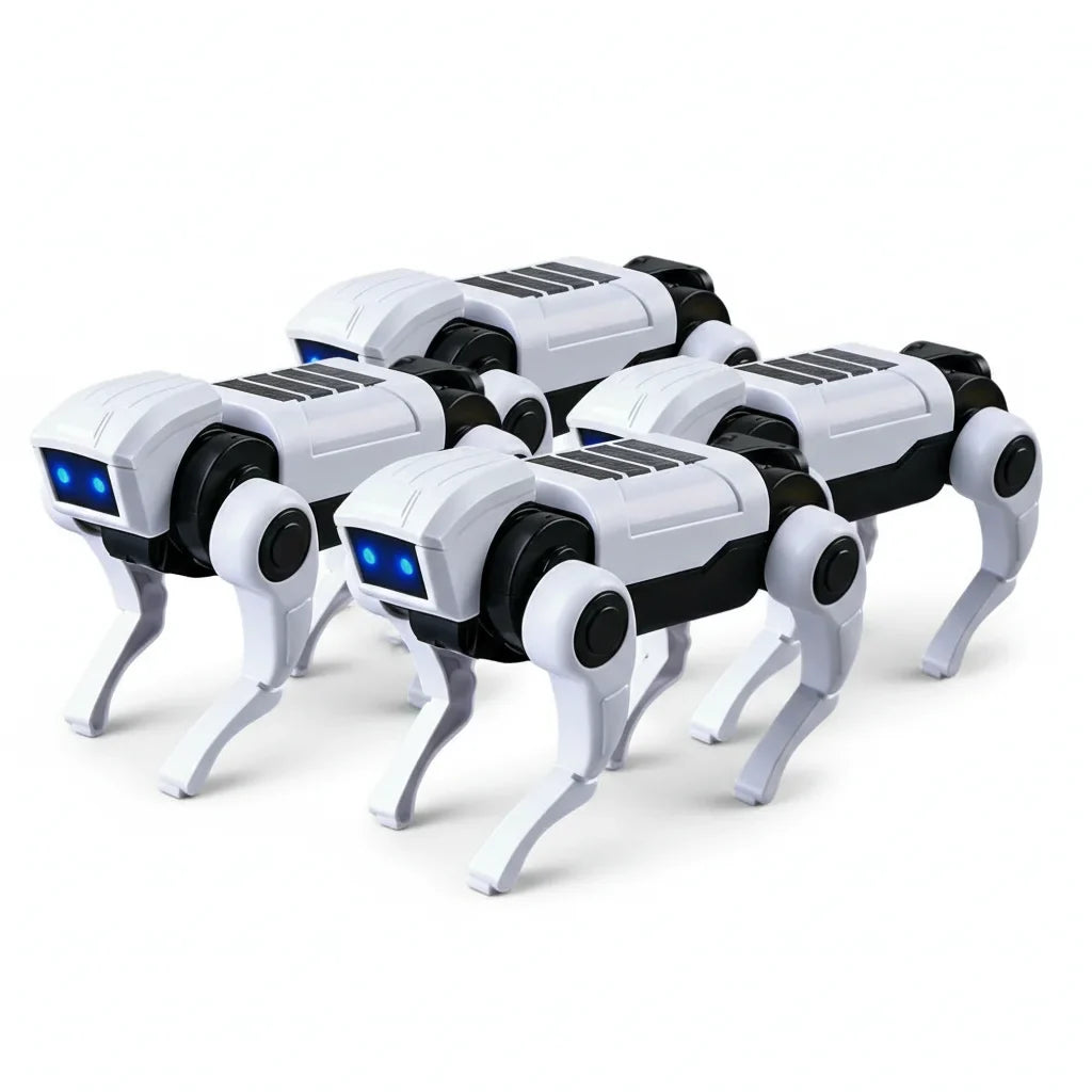 1/3/5Pcs Rc Robot Remote Control Mechanical Dog Toy Science Teaching Assembling Model Electric Set Toys Boys Kids New Year Gifts