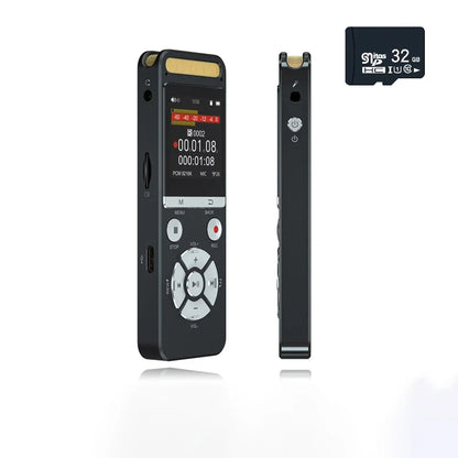 Professional AI Voice Recorder 9126KBPS Hi-Res Audio for Interview Meeting Lecture Evidence Collection Noise Reduction Recorder